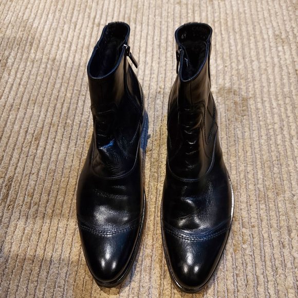 NEW Men's Carlo Pazolini Leather Half Boots - Picture 3 of 5